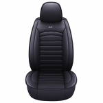 1 tk Universaalne Libisemisvastane Istmekate Autoiste PU Nahk Autoistmekatted Hingav ja Veekindel Kunstnahk Autode Istmekatted A3(1PC) must/valge
