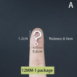 1 tk V&auml;ike Mini 12 mm kuni 23 mm 316 roostevabast terasest vedruga karabiin kiirkinnitusega karabiin klamber v&auml;listingimustes kasutatav v&otilde;tmehoidja EDC t&ouml;&ouml;riist v&otilde;tmer&otilde;ngas 1.2*0.6*0.14cm