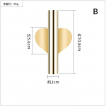 P&otilde;hjamaade stiilis seinale kinnitatav lillevaas tuub Kaasaegne stiil Kuivatatud lillede hoidja Dekoor elutoa seinale Majapidamise kaunistus Kingitused A