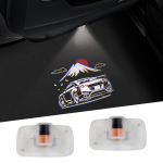 Uksevalgusti, Auto uksevalgusti, Ukse tervitusvalgusti, LED-logo projektsiooniga uksevalgusti, T&ouml;&ouml;riistad kaasas, &Uuml;hilduv GTR R35 R34