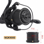 NGK 10000 t&auml;ismetallist pikkade heitega spinningurull sujuvaks mere- ja ankurp&uuml;&uuml;giks