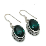 Natural Indicolite Tourmaline 925 Sterling Silver Jewelry Earring 1.38 u2l44