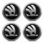 4tk 56mm Sulamist Auto Ratta Keskkleebis Rummu Kleebis Skoda Octavia MK2 MK3 2 3 A7 Fabia Karoq Kodiaq Superb Rapid Kamiq jaoks must