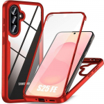 Coque de Protection - BOOLING - Samsung Galaxy S25 FE - TPU Souple - PC Rigide - Rouge