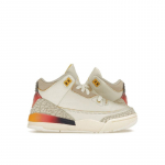 J. Balvin x Air Jordan 3 Retro PS Medell&iacute;n Sunset Laste tossud Kreemjas Mitmev&auml;rviline FN0346-901 28