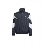 Adidas Originals Logo p&uuml;stkraega lukuga pikkade varrukatega jakk Meeste jakid Must IL2465 L-XL