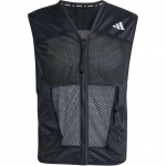 Adidas Ultimate taskuga vest tr&uuml;kitud logoga ja V-kaelusega lukuga Meeste pealisr&otilde;ivad Must JF1479 M