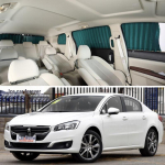 Peugeot 508 P&auml;ikesekaitsekate: Automaatselt v&auml;ljat&otilde;mmatavad k&uuml;ljekardinad soojusisolatsiooniks ja privaatsuseks Driver and Passenger