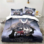 Uus Hollow Knight Mood 3D Digitaaltr&uuml;kiga Voodipesukomplekt Tekikate Tekk Voodi &Uuml;hekohaline Twin T&auml;iskasvanu Full Queen Noorte T&uuml;drukute Poiste Kingitus 70x133cm 2pcs