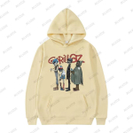 Muusikab&auml;nd Gorillaz PUNK ROCK Kampsun Naistele Multikakujutisega Hupparid Trendikad Vabaaja R&otilde;ivad Vintage Y2K &Uuml;legabariidilised Unisex Topid S black