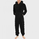 Talvised soojad teddy-fliisist pidžaamad meestele, pl&uuml;&uuml;sist lukuga &uuml;likond, kohev kapuutsiga &ouml;&ouml;riided, &uuml;hes t&uuml;kis magamisr&otilde;ivad, pidžaama-kombinesoonid XXXXXL