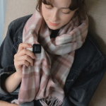 Dberno Diberno Ruuduline Soojendusega Sall (Roosa ruuduline) Pink check + auxiliary battery included