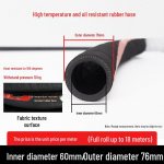 K&otilde;rge temperatuurikindel must kummivoolik: &Otilde;li-, &otilde;hu-, auru-, bensiini-, diislik&uuml;tuse-, veevoolik klambriga