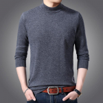 Pehme ja moekas dressipluus meestele, kulumiskindel, kvaliteetne kootud k&otilde;rge kaelusega kampsun, slim fit, pikkade varrukatega pullover, &uuml;hev&auml;rviline, trendikas meeste riietus M