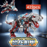 Uus 4in1 Muunduv Robot Mecha Ehitusklotside Komplektid Dinosaurusmaailma Mehh Mudeli Kokkupanekuklotsid Laste M&auml;nguasjad Poiste S&uuml;nnip&auml;evakingitused no box