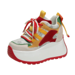 Moodsad 10CM S&uuml;gisesed Paksud Tennised Moodsad Naiste Kingad Hingavad Naiste Spordijalatsid Vabaaja Platvorm Tennised Naine Zapatillas De Mujer 34 brown