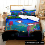 Luksuslik uus 3D-tr&uuml;kiga Terraria voodipesukomplekt Poistele T&uuml;drukutele &Uuml;heinimese Kahekohaline Queen King Suurus Tekikate Voodi poisid T&auml;iskasvanud Kodutekstiil 70x133cm