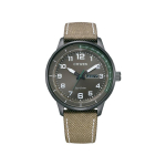 CITIZENi k&auml;ekell P&auml;eva ja kuup&auml;eva n&auml;idik, Eco-Drive, Nailonist ja vasikanahast rihm, 42 mm BM8595-16H must