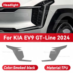 KIA EV9 GT Line 2024 Auto Esitulede Suitsutatud Must TPU Kaitsekile Esitulede Tooniv V&auml;rvimuutev Kate Kleebis Tarvikud Smoked black