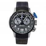 Edox Chronorally Kronograaf Kummirihm Hall sihver Kvarts 38003-TINBU-GNBU 100M Meeste k&auml;ekell hall