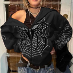 Y2k Emo Naiste t&auml;navar&otilde;ivad kapuuts &Auml;mblikv&otilde;rk Punane lukuga kapuutsid Grunge &uuml;lisuur kampsun Gooti Harajuku Alt Joped Riided XXL must
