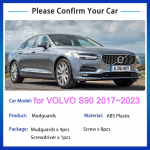 4x VOLVO S90 jaoks 2017 2018 2022 2023 porilapid porikaitsed pritsmekaitsed esi tagarattad poritiib