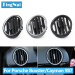 Auto esipaneeli kliimaseadme AC &otilde;hutusava resti paneel Porsche Boxster Cayman 987 2006 2007 2008 2009 jaoks 2PCS Slider