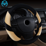 DERMAY Plush Steering Wheel Cover Winter Warm Short Fur 6 Colors Soft Touch fit Standard Steering Wheel 14-15 High Quality