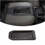 Inner Armrest Box Storage ert Tank Cover For Chevy Silverado + Black Wood