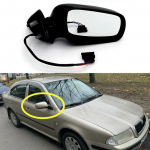 Skoda Octavia A4 MK1 1997 1998 1999 2000 2001 2002 2003 - 2011 Autostiil Soojendusega Elektriline Tiiva K&uuml;lgmine Tahavaatepeegel Parempoolne