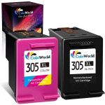 Remanufactur&eacute;es 305 XL Noires et Tricolores Cartouches d'encre pour HP 305 305XL Multipack pour hp DeskJet 2710 2720 2722 .