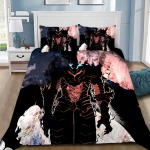 Anime Solo Leveling Voodipesukomplekt Tekikott Padjap&uuml;&uuml;r T&auml;iskasvanud Poiss T&uuml;druk Magamistoa Kaunistus S&uuml;nnip&auml;evakingitused &Uuml;he- v&otilde;i Kahekohaline Suur Suurus EU Twin(135x200cm)