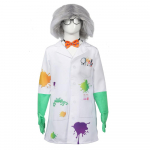 Lapsed Poisid Hull Teaduslabori Teadlase Jakk Pealosa Kindad Komplekt Lapsed Halloweeni Cosplay Kost&uuml;&uuml;mid Rollim&auml;ngu R&otilde;ivad XS valge