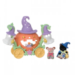 Sylvanian Families Hooajaline Kummitus ja K&otilde;rvitsavanker ST Mark Sertifitseeritud M&auml;nguasi Nukumaja Alates 3. Eluaastast ja Sylvanian Epoch [Halloweeni Komplekt] SE-216 &Uuml;les,