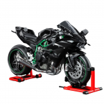 1/9 Kawasaki Ninja H2R pihustusmetallist mootorratta mudel M&auml;nguasja S&otilde;idukikogu Heli ja Valgus Maastikuautomaatratta M&auml;nguasjad Auto must