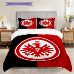 Eintracht Frankfurt Muster Voodipesu Tekikott Komplekt Tekikott Padjap&uuml;&uuml;r Kodu Kaunistus S&uuml;nnip&auml;evakingitus (1 * tekikott + 2 * padjap&uuml;&uuml;ri, ilma s&uuml;damikuta) 135x200cm