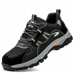 Uusimad terasest varbakattega ronimisjalatsid h&auml;vimatud k&uuml;&uuml;ntevastased t&ouml;&ouml;jalatsid purunemisvastased meeste jalatsid saapad 46 must