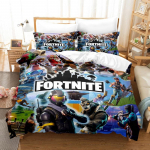 Fortnite Voodipesu Komplekt Tekikate 3D Prinditud Magamistoa Voodikate Voodipesu 2/3tk Anime Multikas Toa Kaunistus Laste J&otilde;ulukink US Twin(172*218cm)3pcs