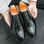 Klassikalised Brogues Nahast Kingad Meestele Sotsiaalsed &Auml;ri Oxford Nahast Kingad Meestele Mokassiinid Meeste Formaalne Kleidi Kingad Pulm Nahk 38 must