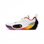 Li Ning All City 13 Cushioning Abrasion Resistant Rebound Low top Basketball Shoes Men's White Gold ABAV001-15 43.5