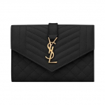 SAINT LAURENT YSL Monogrammi segu Matelass&eacute; Teraliselt reljeefne nahast &Uuml;mbrikrahakott V&auml;ike Naiste Must Basic Package (Box + Dust Bag) must