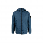 Stone Island Crinkle Reps Kerge kapuutsiga jope Tume sinine Meeste &uuml;ler&otilde;ivad 781540522-V0024 S