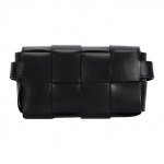 Bottega Veneta Intreccio kootud mustriga magnetkinnitusega nahast v&ouml;&ouml;kotid Meeste v&ouml;&ouml;kotid Must 707326VBWD18803 Basic Set (Bag+Dust Bag)