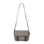 Gucci Reguleeritava &Otilde;larihmaga T&otilde;mblukuga Sulgemisega L&otilde;uendist ja Nahast &Auml;&auml;ristatud Crossbody Kott Meeste kotid Beež Eebenipuu 760123-FACJN-9765 Basic Set (Bag+Dust Bag)