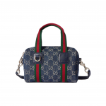 Gucci Mini teksasist k&auml;ekott eemaldatava &otilde;larihmaga helekuldne Unisex-k&auml;ekotid Sinine 859975-FAFWW-4443 Regular Edition,Basic Set (Bag+Dust Bag)