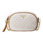 Michael Kors MK Jet Set Charm Monogram Moodne T&ouml;&ouml;le K&auml;ivitatav L&otilde;uendist Crossbody Kott V&auml;ikesed Naiste kotid Vanilla Acorn 32S1GT9C0B-149 Basic Set (Bag+Dust Bag)