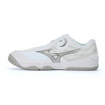 Mizuno WAVE MEDAL 8 Cushioning Slip Resistant Abrasion Resistant Low top Table Tennis Shoes Unisex White Silver 81GA269201 36