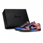 Jordan Air Jordan 1 811 Tootmine, Phantom Night Iridescent Kulumiskindel Madal Kael Vintage Korvpallijalatsid IB7109-005(Team80-S-BOX) 40