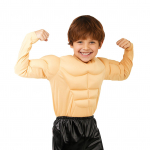 Lihaskost&uuml;&uuml;m Cosplay Pikkade varrukatega Lihas kost&uuml;&uuml;m Abs Realistlik S&auml;rk Peo e808 [Eiza] (Lapsed, L) beež