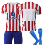 25-26 Atletico Madridi kodus&auml;rk F&auml;nniversioon Jalgpallivormi komplekt Ei. 19 Alvarez 7 Lezman 18